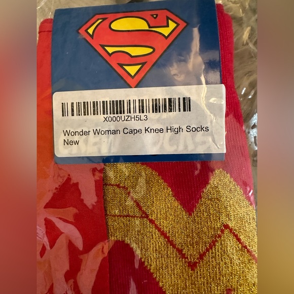DC Comics Wonder Woman knee high socks NWT - Picture 4 of 6